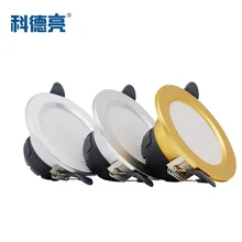 Светодиодный трехцветный Свет Встроенный, потолочный светильник 5 Вт потолочный светильник офисная гостиная IP20 анти яркая лампа от производителя