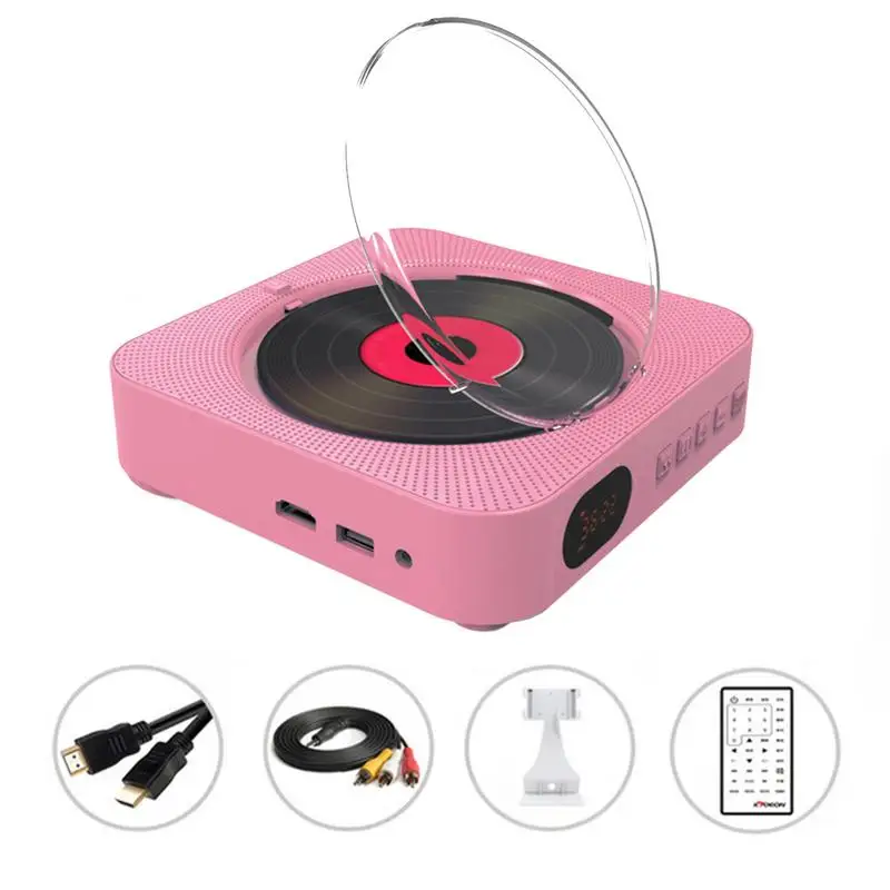 Настенный Bluetooth CD-плеер динамик Повтор dvd-плеер портативный домашний аудио встроенный HiFi динамик s USB MP3 динамик