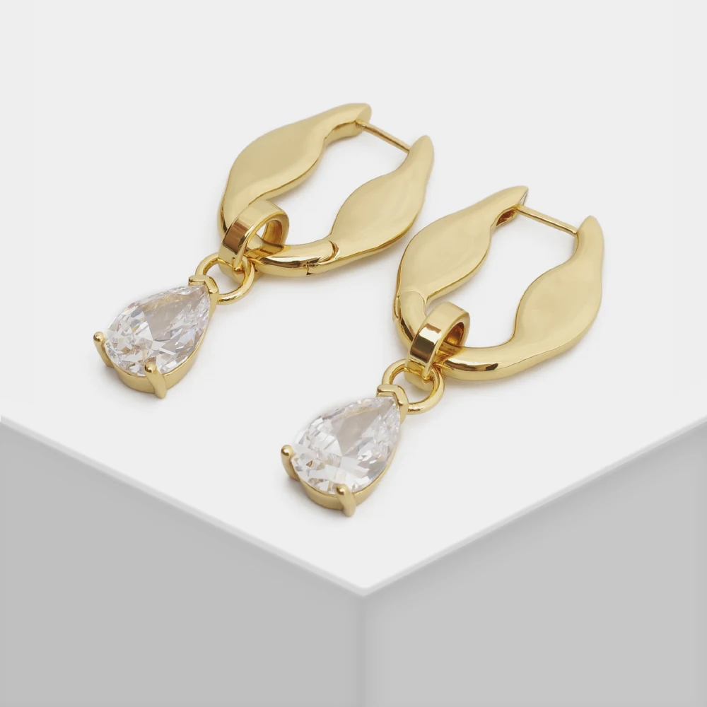punk cystal pendant earrings for women exaggerated dangle earrings peal earrings party jewelry geo for girlfriend gift