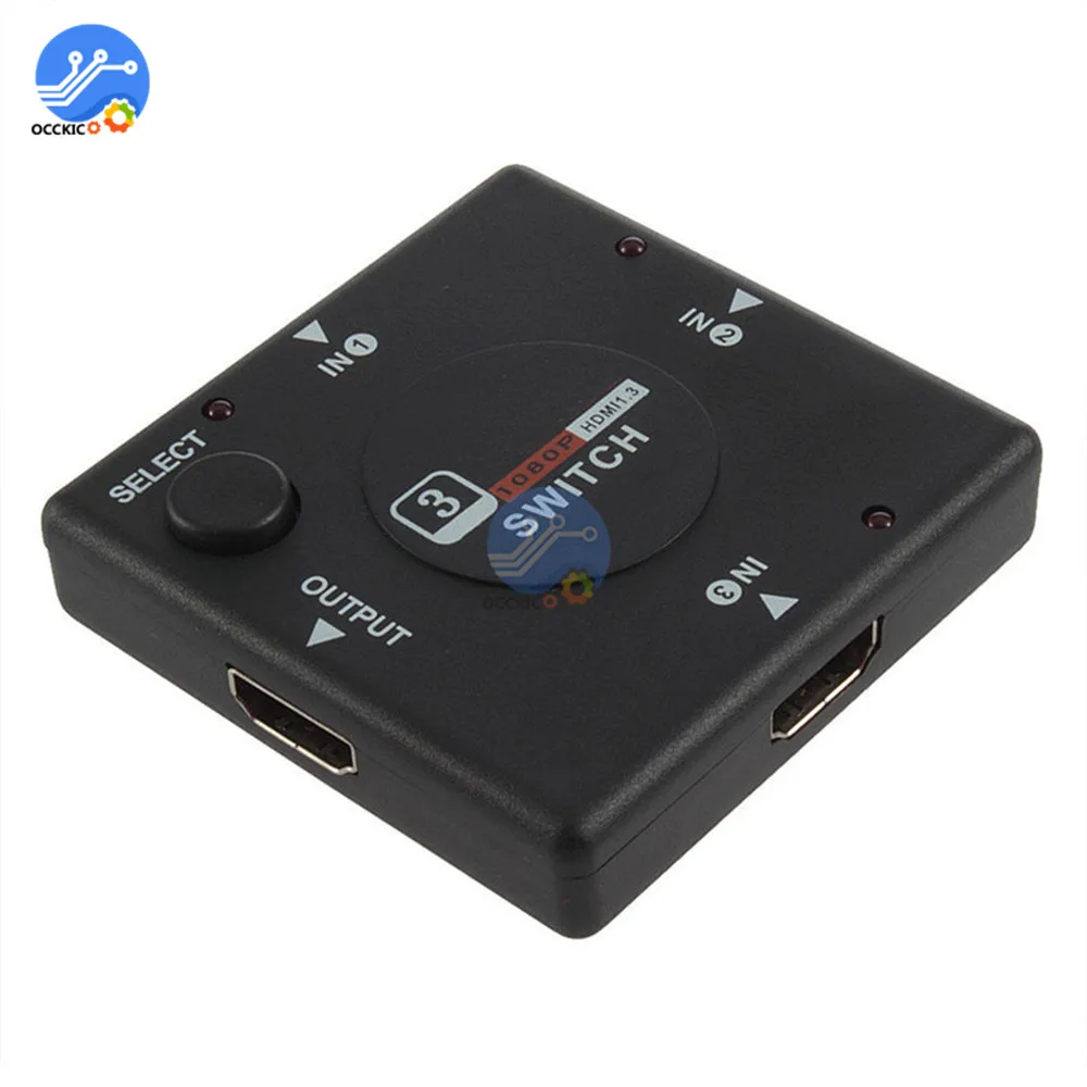 3 в 1 выход HDMI переключатель HD 1080P Мини порта HDM сплиттер усилитель для HDTV DVD