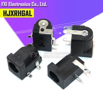 

10PCS DC-005 DC005 DC050 DC power socket 5.5-2.1mm 4PINS SMD/DIP COPPER FEET new original