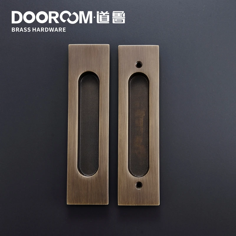 

Dooroom Brass Sliding Door Handles Modern American Push Pull Hidden Pulls Interior Living Room Bathroom Balcony Kichen Keyless
