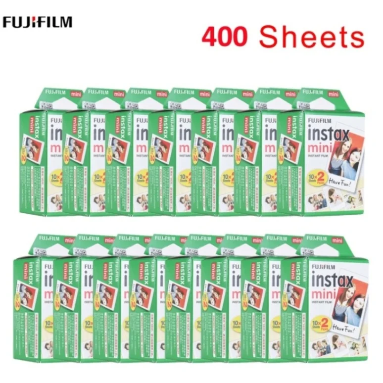 200 Sheets 400 листов Fujifilm Instax Mini пленка Fuji Fujifilm Instax Mini 8 9 белая пленка для ЖК-дисплея с подсветкой Fujifilm Instax Mini 7 s/8/25/90/9 широкая пленка - Цвет: 200 Sheets