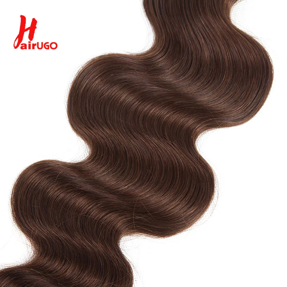 #4 Brown 4x4 Lace Closure Remy Brazilian Human Hair Chocolate #2 Body Wave Closure With Baby Hair Hand Tied Transparent human hair lace frontal