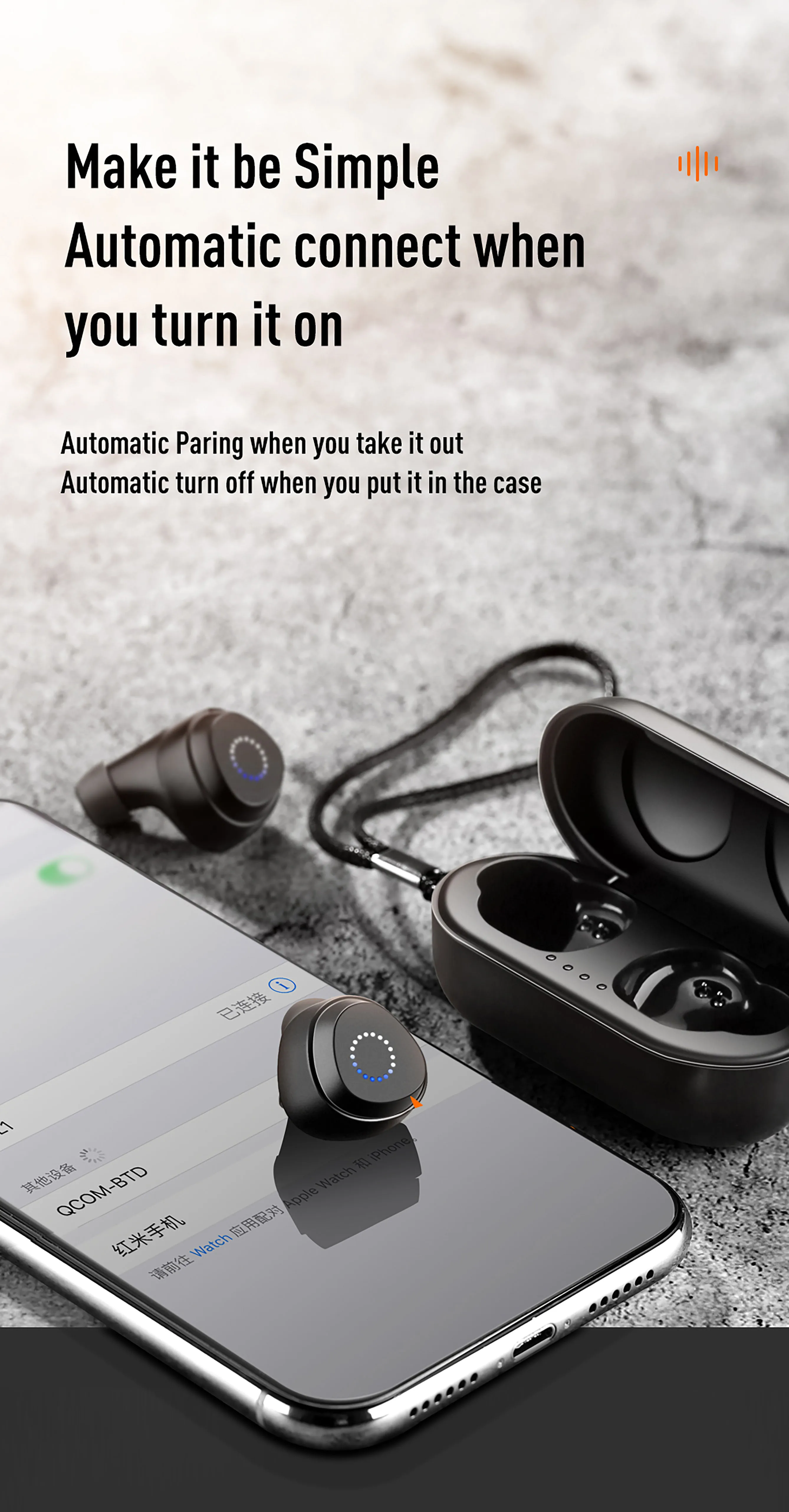 Joyroom новые TWS TL1 Bluetooth стерео Спортивные Беспроводные гарнитуры IPX7 водонепроницаемый Сенсорный контроль черный и белый для IOS и Android