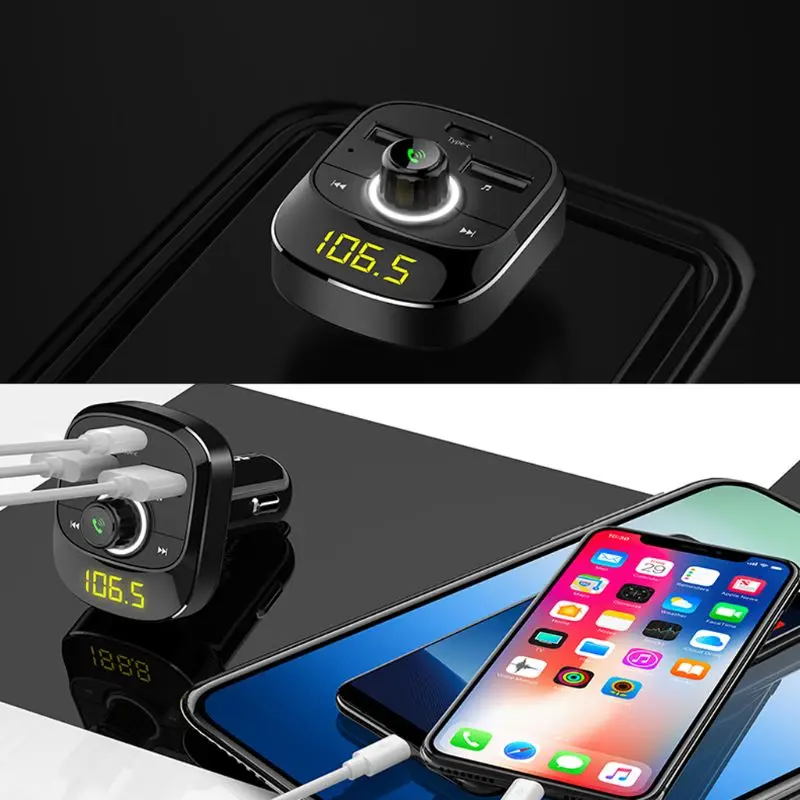 Автомобильный Bluetooth fm-передатчик MP3-плеер Hands Free аудио авто аксессуары
