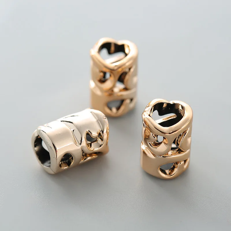 10 шт. позолоченный пластиковый зажим Пряжка дредлок манжета Модный парик декоративные мини оплетки для наращивания волос кольцо из бисера аксессуары