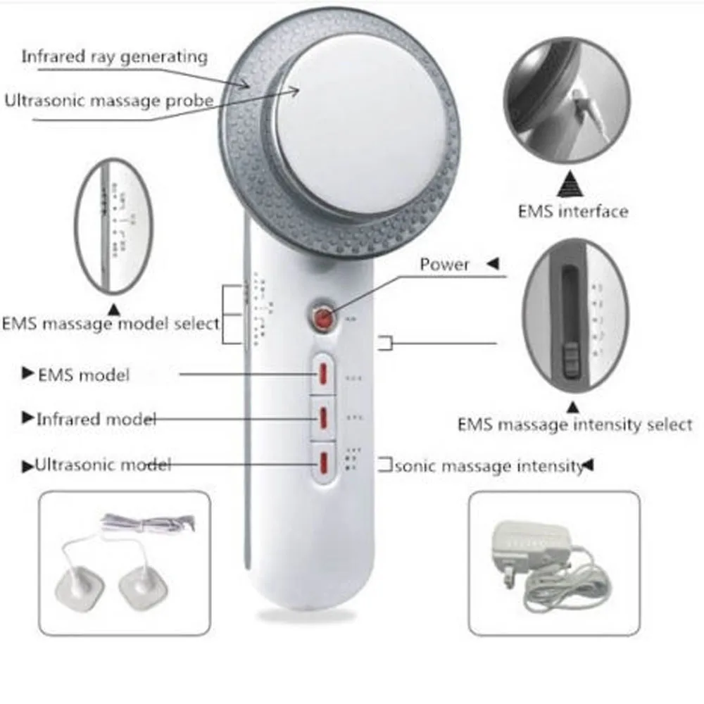 

Ultrasound Cavitation EMS Body Slimming Massager Weight Loss Lipo Anti Cellulite Fat Burner Galvanic Infrared Ultrasonic Therapy