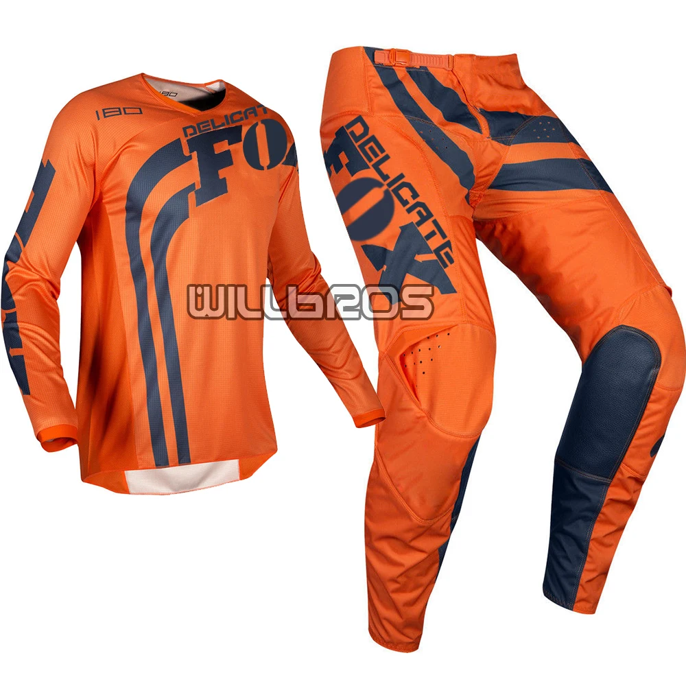 MX 180 Cota Red Jersey& Pant мотоцикл MTB велосипед MX набор внедорожных передач для мотокросса