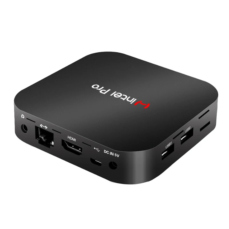Мини-ПК Windows 10 Wintel Pro Atom Intel quad core Z8350 1,84 ГГц 4 Гб/64 Гб Dual 2,4G/5G wifi 100M LAN настольные компьютеры ПК