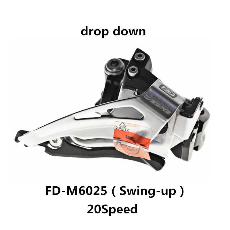 SHIMANO DEORE FD-M611/FD-M618/FD-6000/FD-6025 горный велосипед 10 S/20 S/30 Скорость сторона тяга/прямое Крепление Передняя Коробка передач