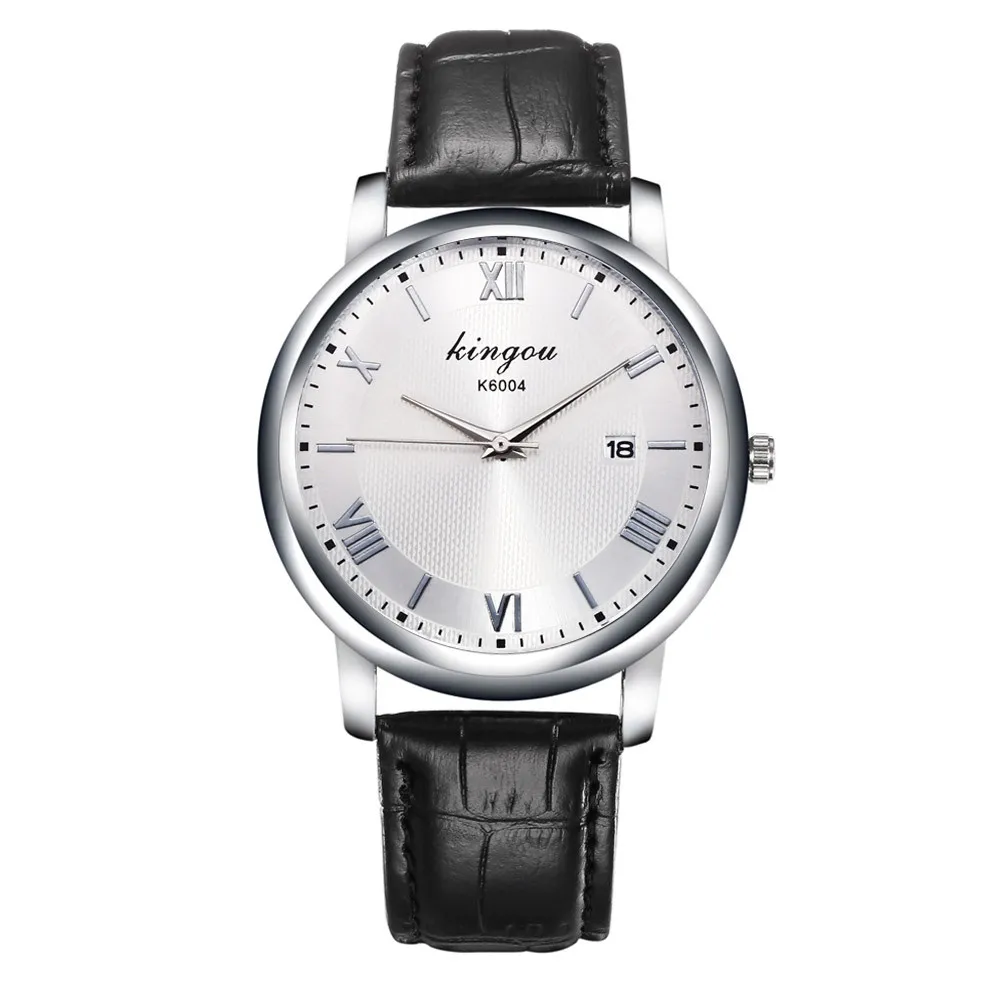 

Retro Design Leather Band Mens Watches Buckle Analog Alloy Quartz Wrist Watch Luxury Business Watch Clock Gift relojes hombre