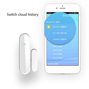 

Smart WiFi Door Window Sensor Contact Detector APP Remote Wireless Door Detector Smart Home Automation
