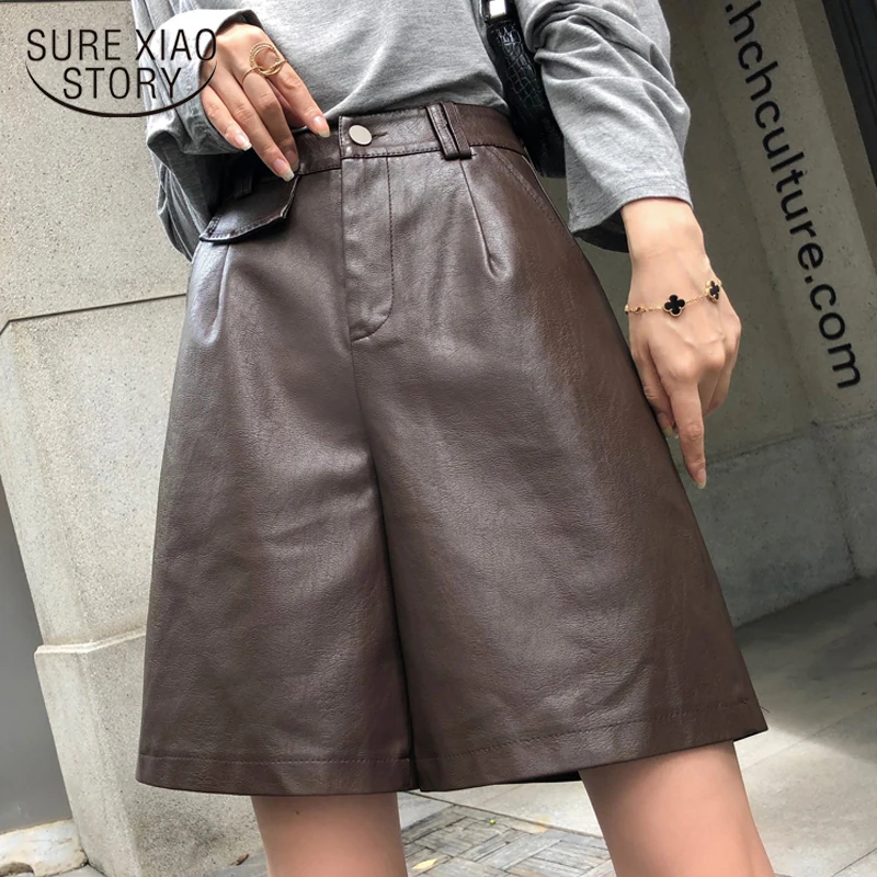 Red Leather Shorts Plus Size | Leather Shorts Women Size | Short Leather  Loose Xl - Shorts - Aliexpress