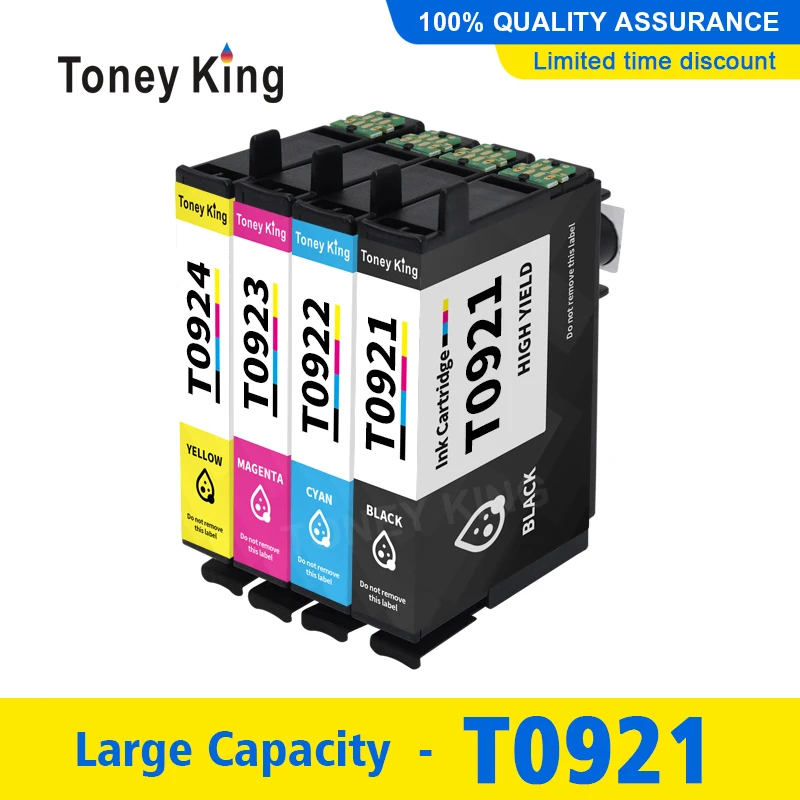 Совместимый чернильный картридж T0921 - T0924 для картриджей Epson 92 92N Stylus C91 CX4300 T26 T27 TX106 TX109 TX117 TX119