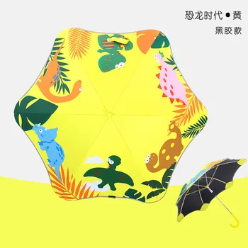 

Sun Protection Parasol Creative New Baby Umbrella Rounded Corners Safety Children's Umbrella Cartoon Luminous Anti-poke Umbrella