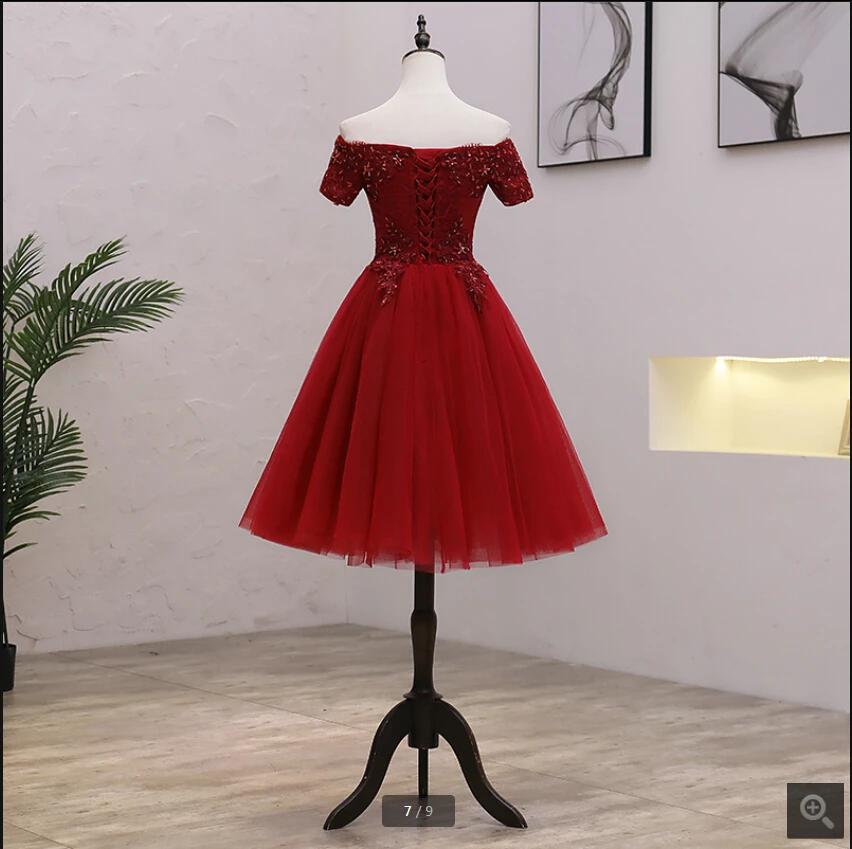 vestido de festa кружевное платье трапециевидной формы с коротким v-образным вырезом для выпускного вечера платья с корсетом для маленьких девочек, вечерние платья, коктейльные платья