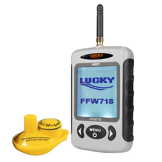 Lucky FFW718& FFW718LAB Wireless Portable Fish Finder 45M/145FT Sonar Depth Sounder Alarm Ocean River Lake