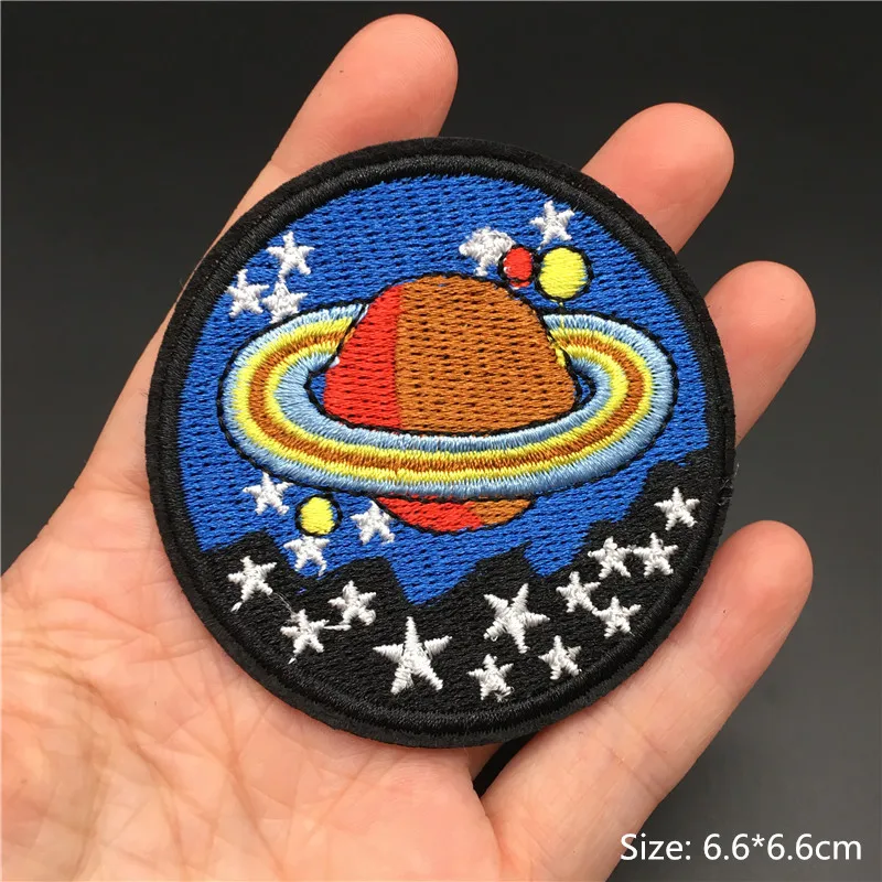 New Arrival Round Space Alien Rocket Eyes Stranger Things Ufo Iron