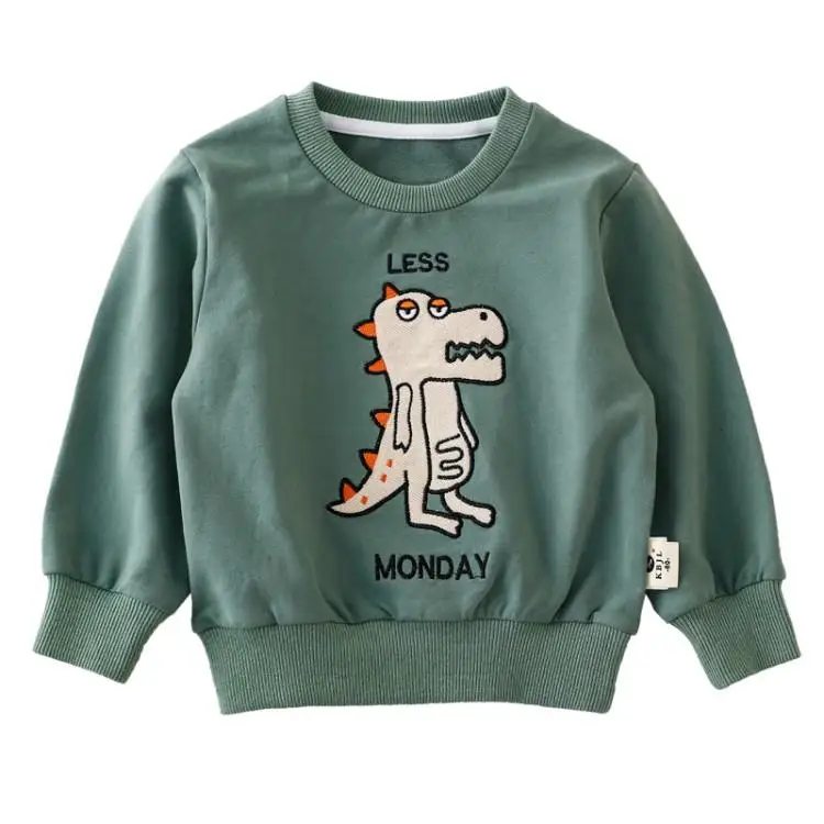 Baby Brand Clothes Children Hoodies Sweatshirts Boys Girls Cotton Cartoon Animal Print Kids Sweatshirt Active Sale O-neck