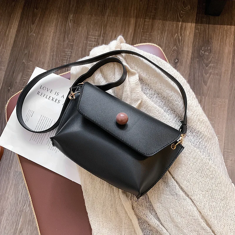 

AU3 New Arrival WOMEN'S Bag Simple 2019 Korean-style Versatile INS Fashion New Style Shoulder Bag Textured Western Style Shoulde