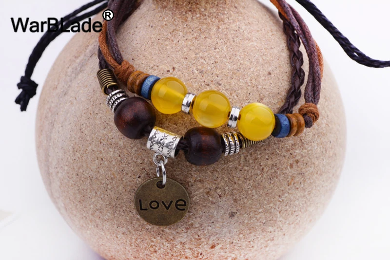 WBL Новая мода Evil Eye браслеты старинный браслет Многослойный кожаный браслеты с подвесками 10 шт. для мужчин и женщин