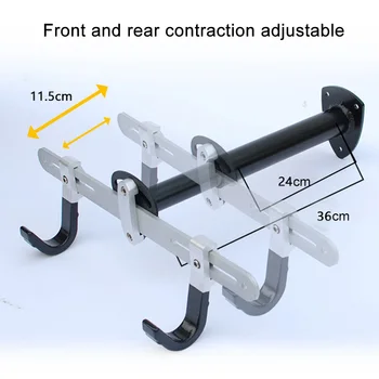 

Saving Space Easy Install Wall Mounted Adjustable Angle Durable Holds Up Bike Rack Storage Accessories Hook Aluminium Alloy
