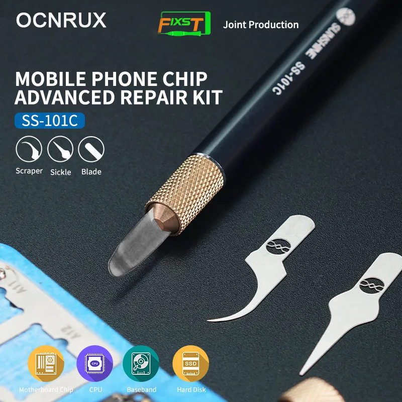 

Sunshine SS-101C CPU IC Chip Glue Remover Knife Motherboard Glue Cleaning Scraping Pry Blade