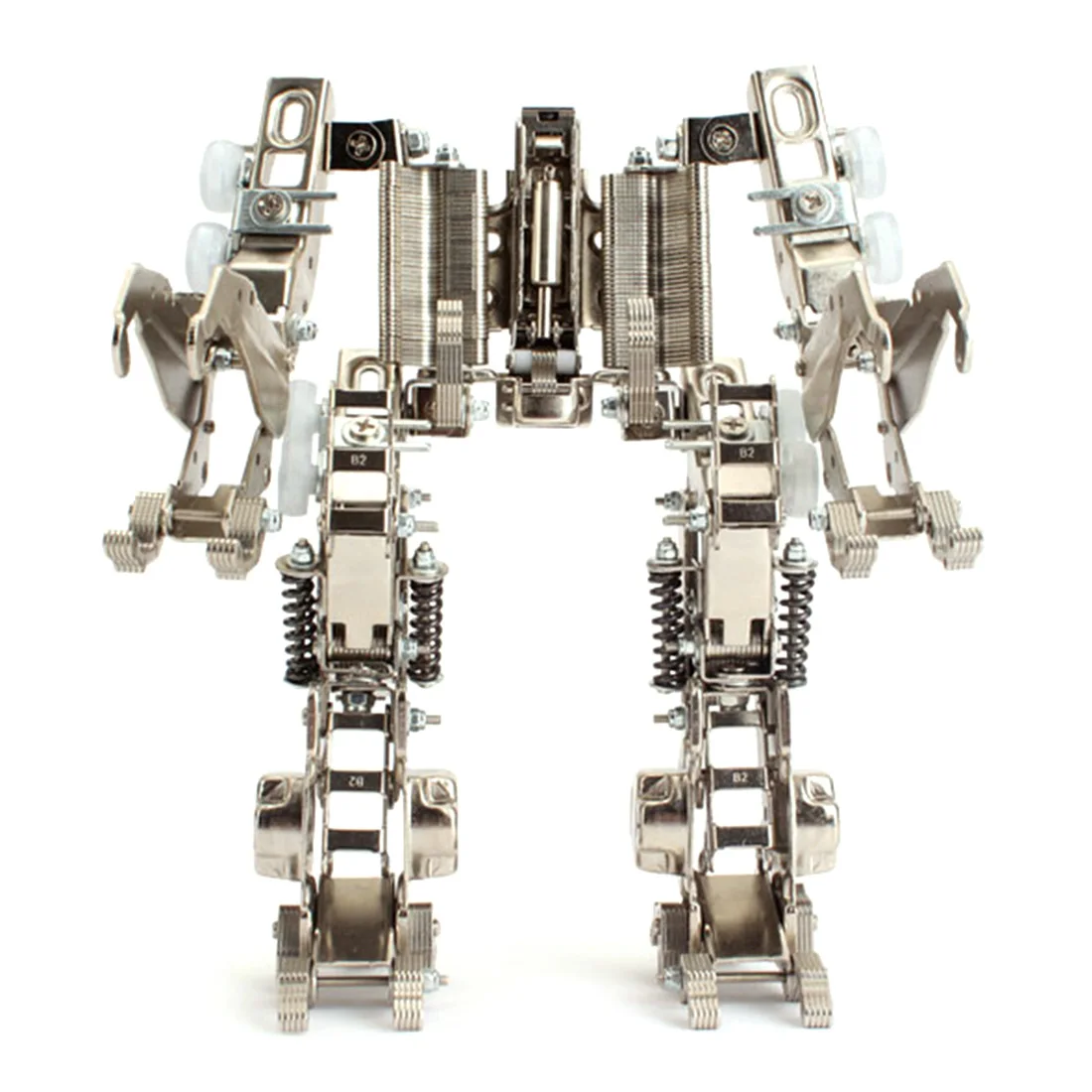 

19cm Height Large Attack Mecha Model Metal DIY Assembly Forklift Robot Toy Mobile Phone Bracket Gift for Men