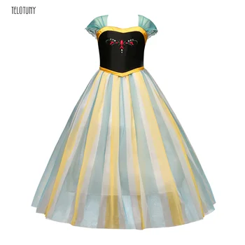 

TELOTUNY Girls Dress Summer Kids Girls Dresses Princess Party Tulle Party Cos Dress Toddler Floral Print Pacthwork Vestido L217