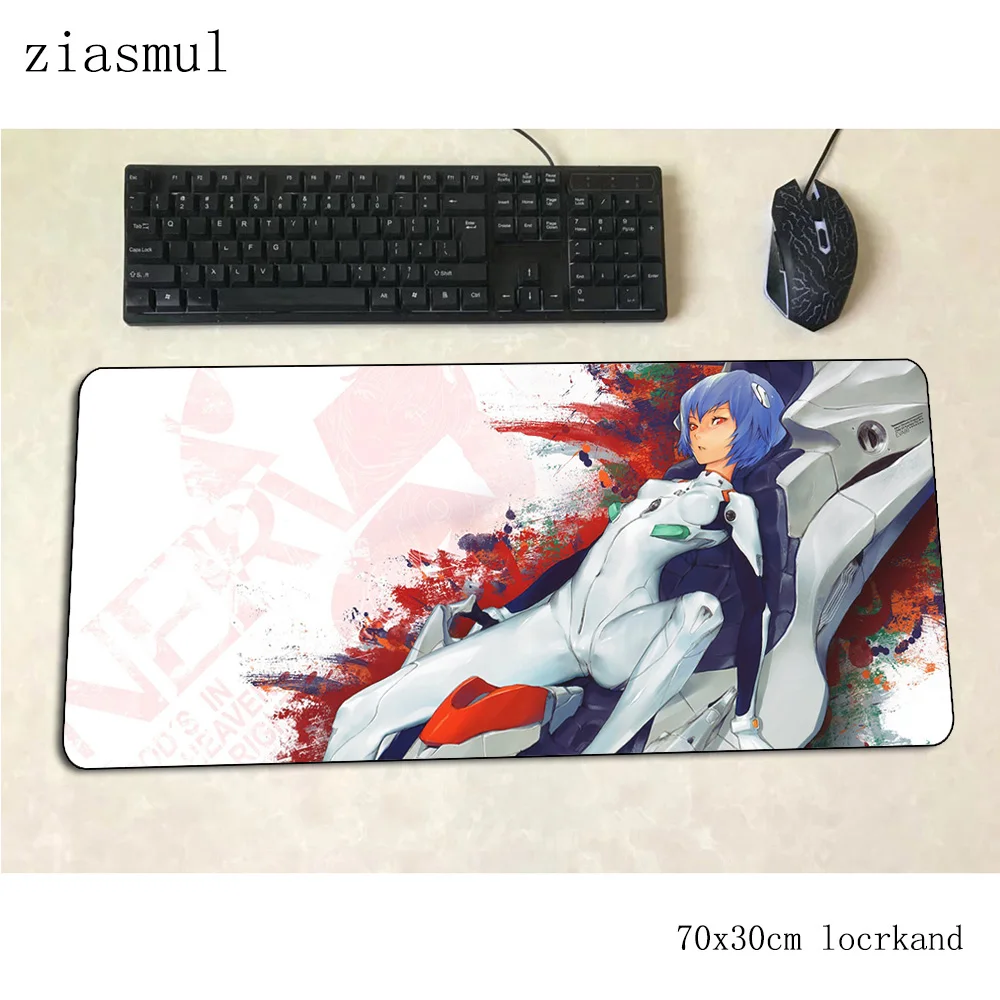 

evangelion mouse pad gamer Professional 70x30cm gaming mousepad pc notbook desk mat padmouse games Indie Pop gamer mats gamepad
