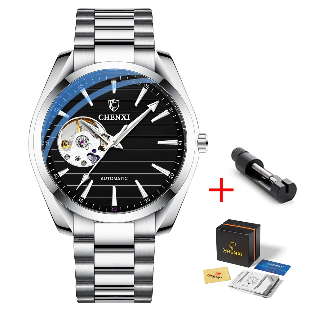 Men's Automatic Mechanical Top Brand Stainless Steel Waterproof Swiss Movement High Quality Watches Relogio Masculino 