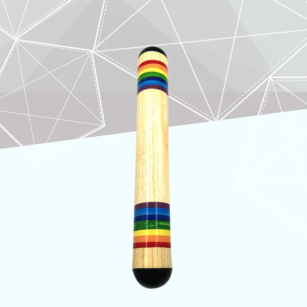 Детский инструмент Rainstick Деревянный с одним кольцом перкуссионный ритм