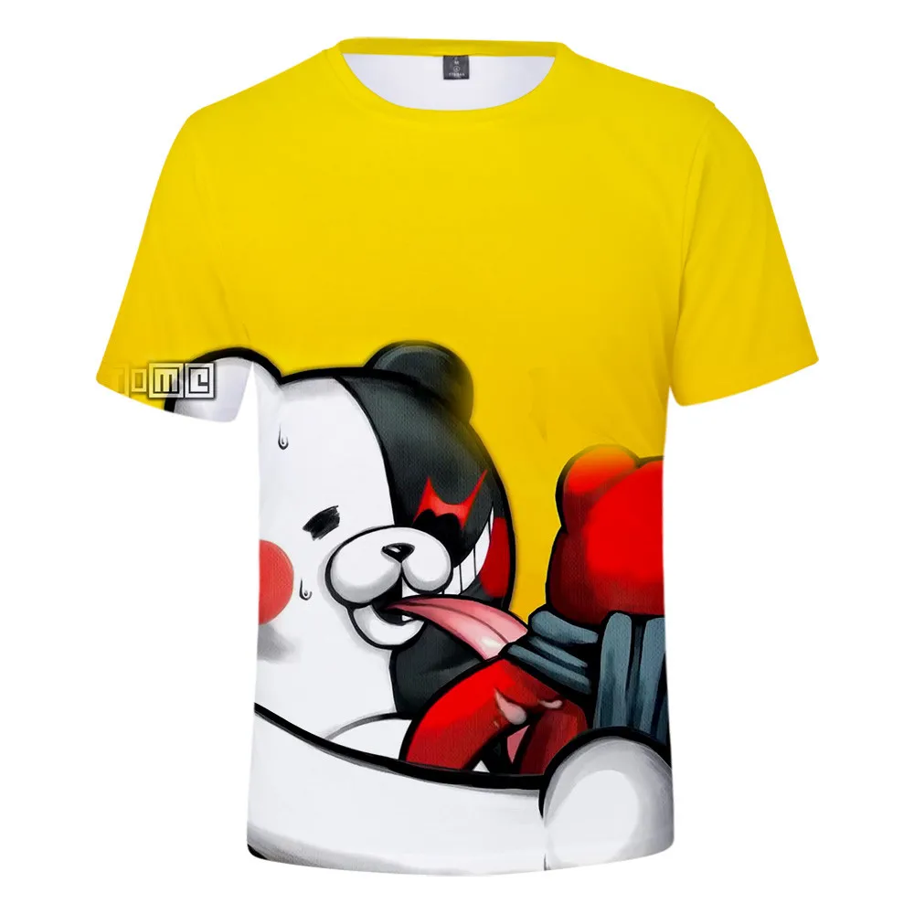 Милая футболка для детей от 3 до 13 лет Danganronpa Monokuma/футболки с 3D принтом мальчиков и