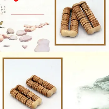 

1Pc Wooden Massage Hand Foot Body Roller Massager Solid Wood All Body Brown Body Relaxation Hot Sale