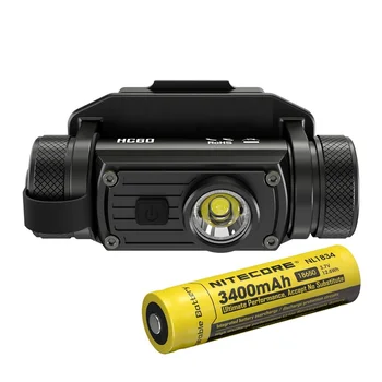 

NITECORE HC60M Led Headlight Cree XM-L2 U2 1000 Lumen Headlamp by 18650 Rechargeable Battery Outdoor Hunting Search