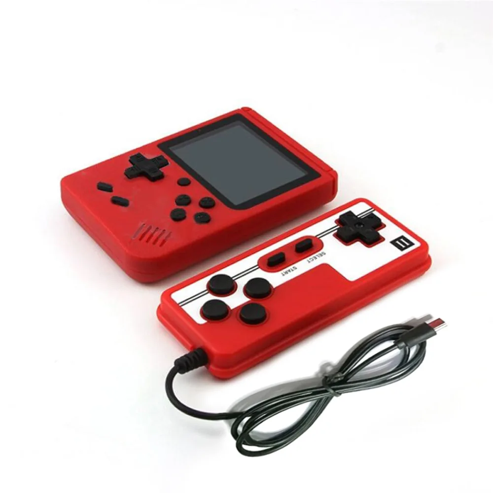 800 Retro Console Double Handheld Game Player Battery 3.0 Inch LCD Built-in 400 Video Games Gift for Kids Classic Videoconsolas 