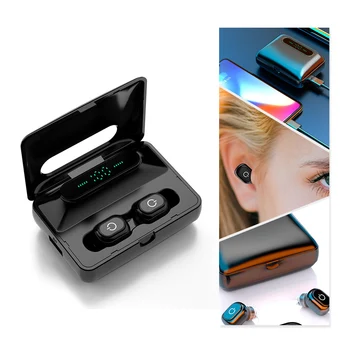 

H60 Waterproof Sports Bluetooth Earphone Wireless Earbuds Stereo Headsets with Power Bank Headset LED Power Display Noise Cancel