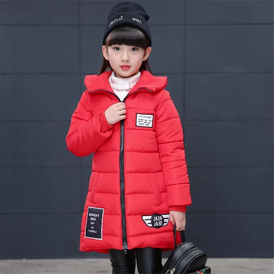 

Girl Thick Outerwear & Coat Spring Winter Jacket for Girl Clothes Cotton Padded Hooded Kids Coat Children Clothing Enfant Parkas