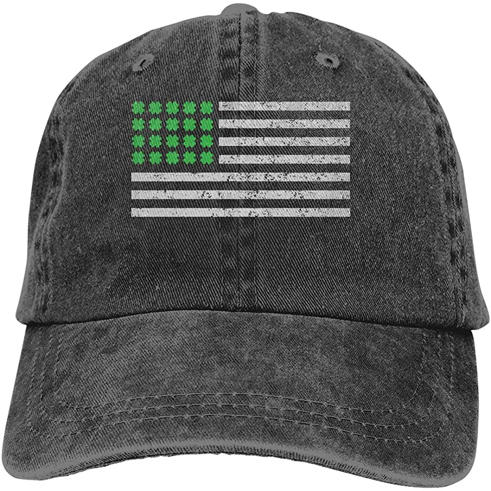 День Святого Патрика, ирландский американский флаг, унисекс, джинсовая бейсболка с эффектом потертости, Кепка с рыбкой, регулируемая задняя застежка, Кепка водителя грузовика