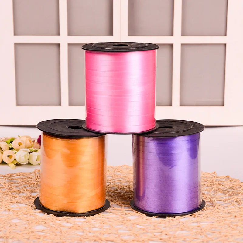500 Yards Balloon Cable Ties Marriage Supplies PVC Plastic Tie Balloon Only Ribbon Plastic Ribbons 450 M Horizontal