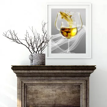 

Custom Poster Water glass#j Canvas Wall Art Picture Set Posters Home Decor Prints Abstract Prints for Room20-0630-55