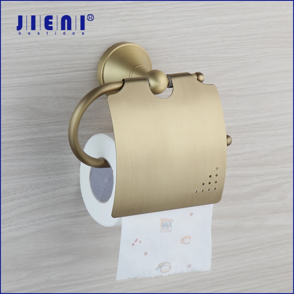 Античный латунный держатель для туалетной бумаги JIENI подставка бумажных