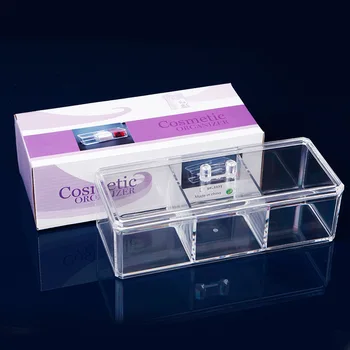 

transparent Clear Acrylic Organizer Holder Cotton swab box Makeup Pads storage box desktop Organizer Jewelry Case for Cosmetics