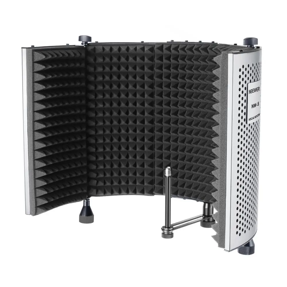  Neewer NW-5 Foldable Adjustable Portable Sound Absorbing Vocal Recording Panel Aluminum Acoustic Is