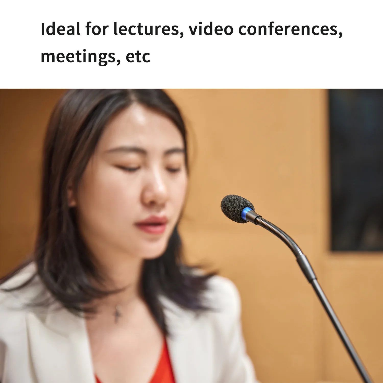 BOYA BY-GM18C ميكروفون قلبي معقوفة لسطح المكتب مع...