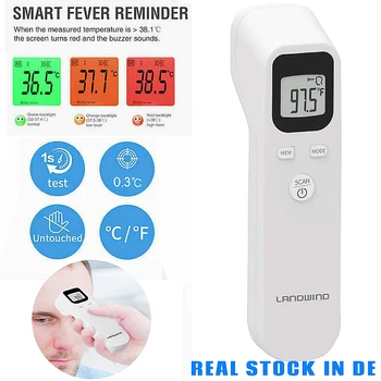 

Digital LCD Non Contact Temperature Detector Infrared Non Touch Temperature Meter Hygrometer Sensor Humidity Home Office