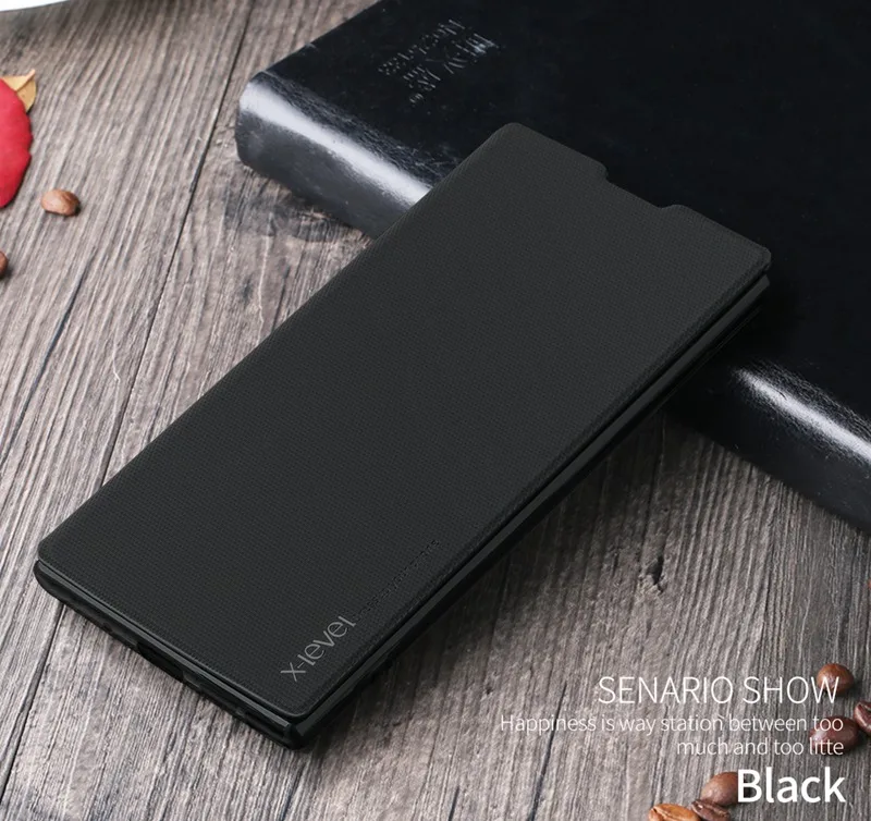 X-Level держатель карты кожаные флип-Чехлы для samsung S10 S10E S9 S8 Plus Note 10 Note 9 Note 8 ультра тонкий бизнес-Чехол-оболочка