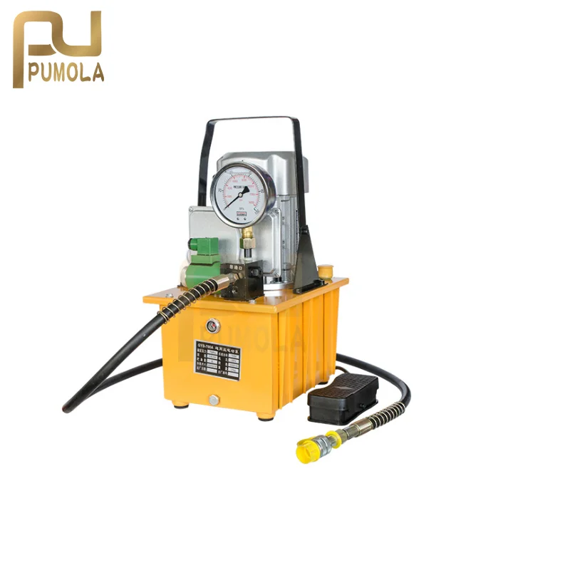 GYB-700A 7Liters Single-Acting Hydraulic Electric Pump Oil Pressure Pedal With Solenoid Valve Oil Pressure Pump chinese supplier hydraulic brake system foot valve pedal 4613180060