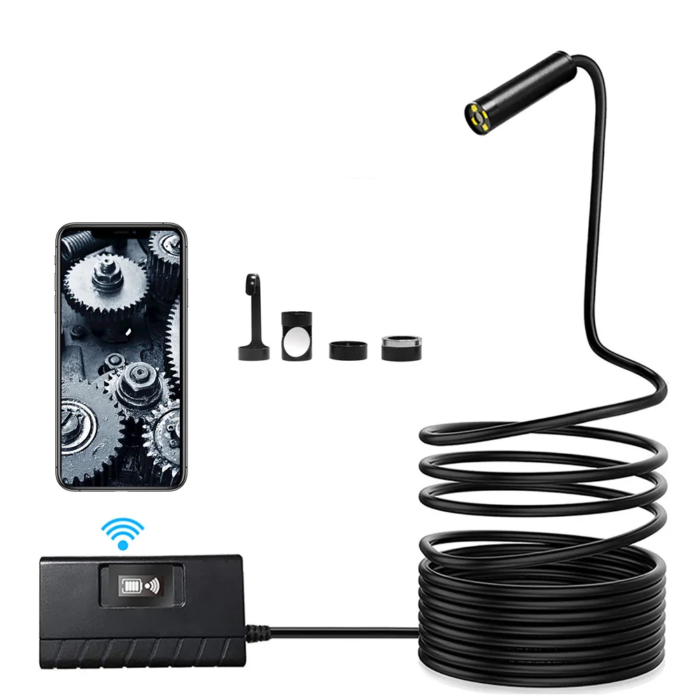  Phone Control Wireless Borescope Repair Semi Rigid Inspection Camera Car 1080P Auto HD WIFI Waterpr
